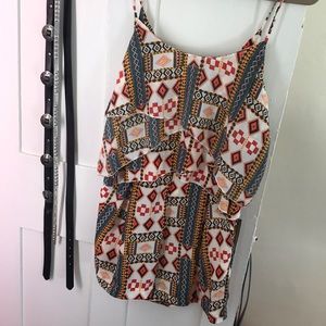 Open back summer romper.